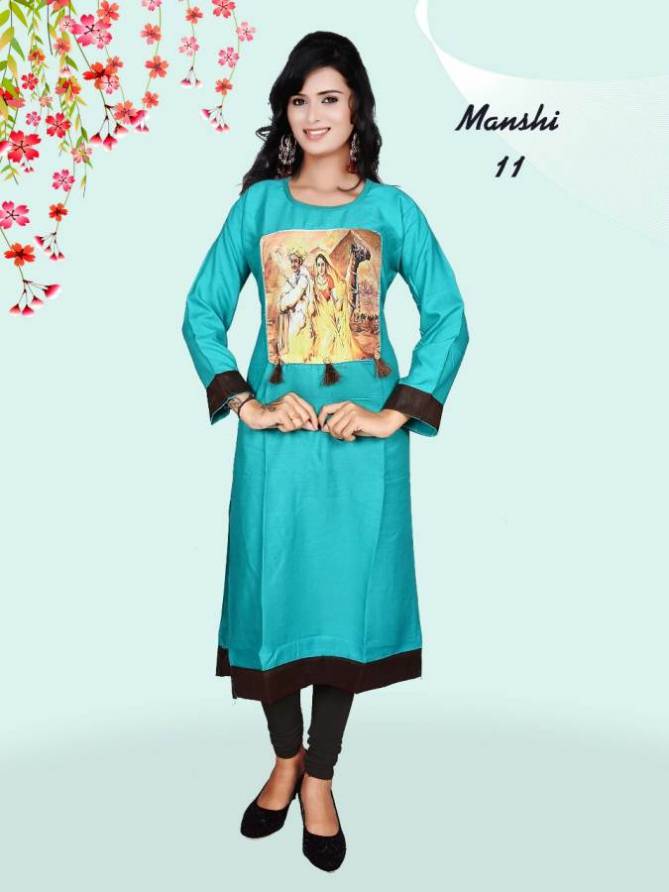 M-Manshi Vol-1 Daily Casual Wear Rayon Kurtis Collection